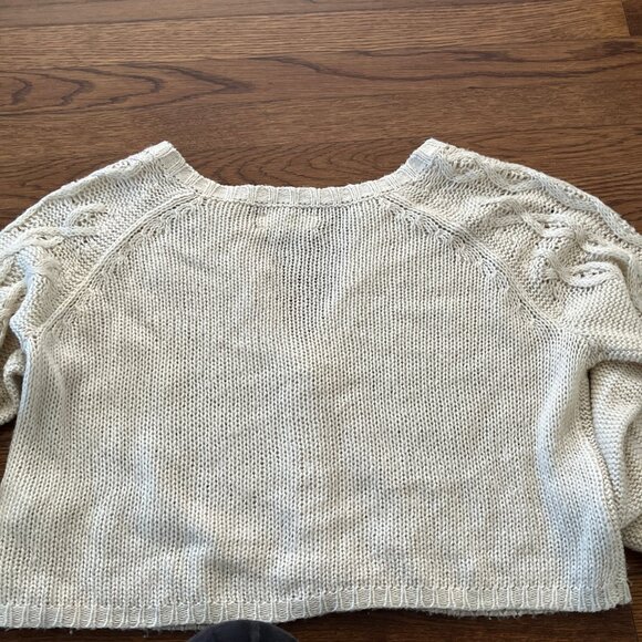 Lucky Brand Soft Cardigan -Ivory - Light Layer - L - Acrylic - VGUC - So Soft! - Picture 6 of 13